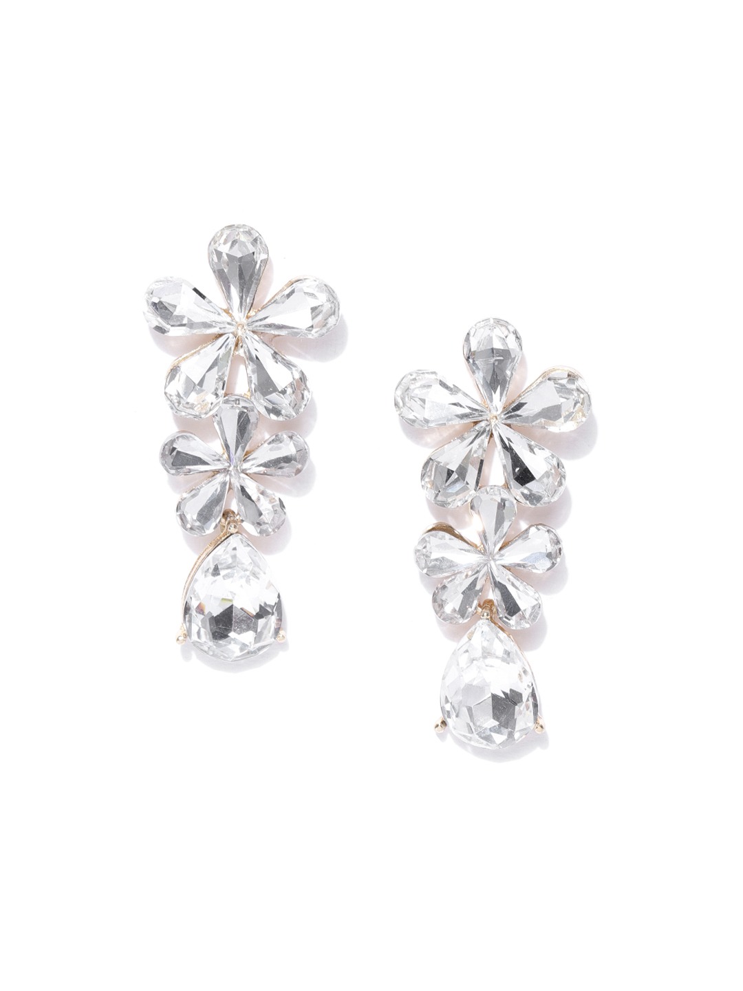 YouBella Jewellery Valentine Collection AAA Swiss Zircon Earings Fashion Earrings for Girls and Women (White)