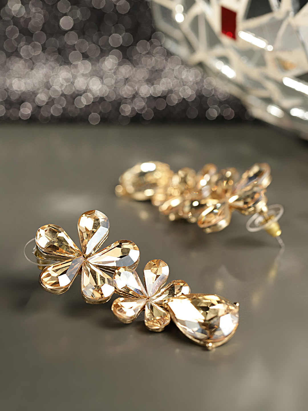 YouBella Jewellery Valentine Collection AAA Swiss Zircon Earings Fashion Earrings for Girls and Women (Wine)