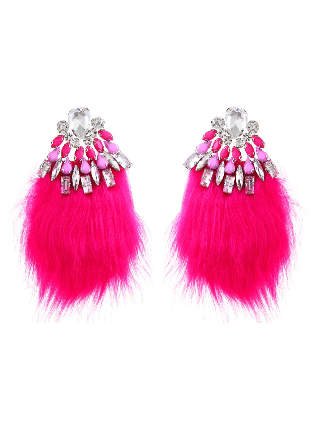 YouBella gold-plated Jewellery Feather tassle earrings for Girls (Pink)