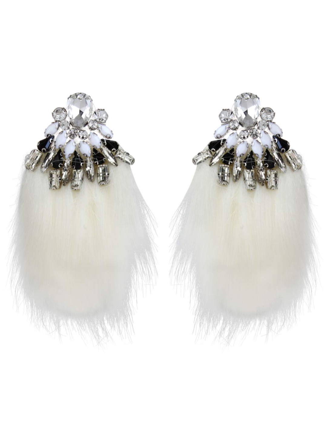 YouBella Jewellery Feather tassle Earings Earrings for Girls and Women (White)