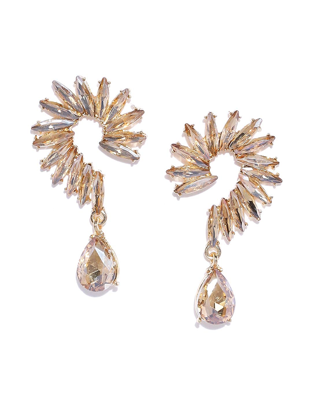 YouBella Jewellery Valentine Collection Earings Fashion Earrings for Girls and Women (Brown)