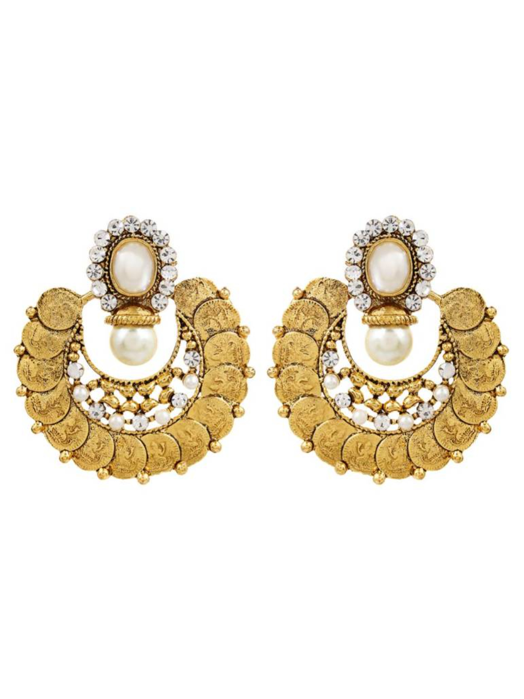 YouBella Earrings for women Jewellery Traditional Temple Coin Earrings for Girls and Women