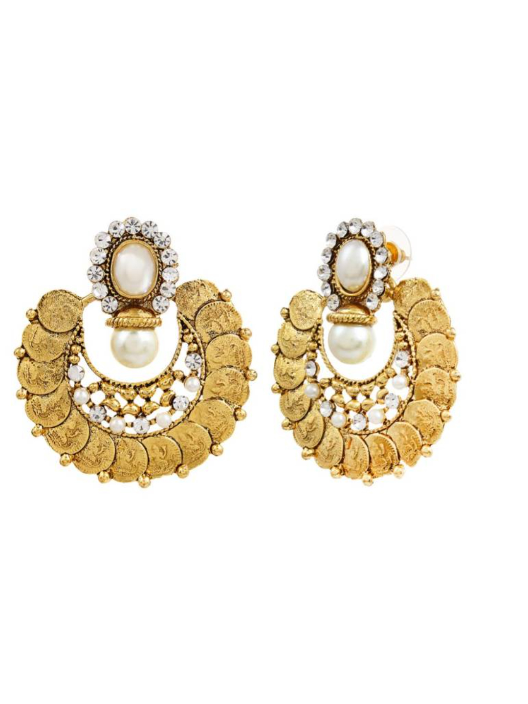 YouBella Earrings for women Jewellery Traditional Temple Coin Earrings for Girls and Women