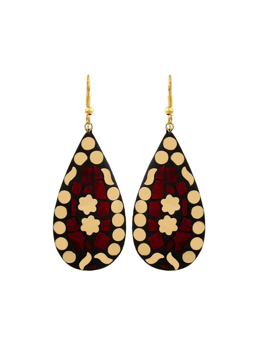 YouBella Jewellery Stylish Latest Combo of Afghani Tibetan Earrings for Girls/Women (Combo of 6)