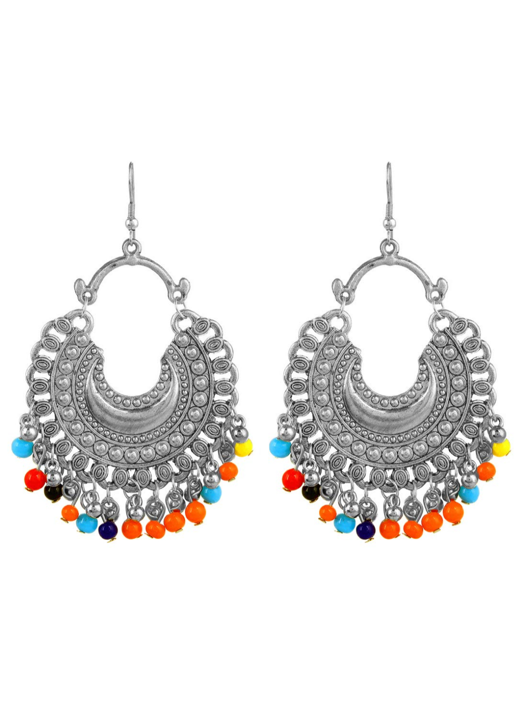 YouBella Jewellery Earrings for Women earrings Combo Set of 4 Afghani Tibetan earings ear rings for Girls and Women