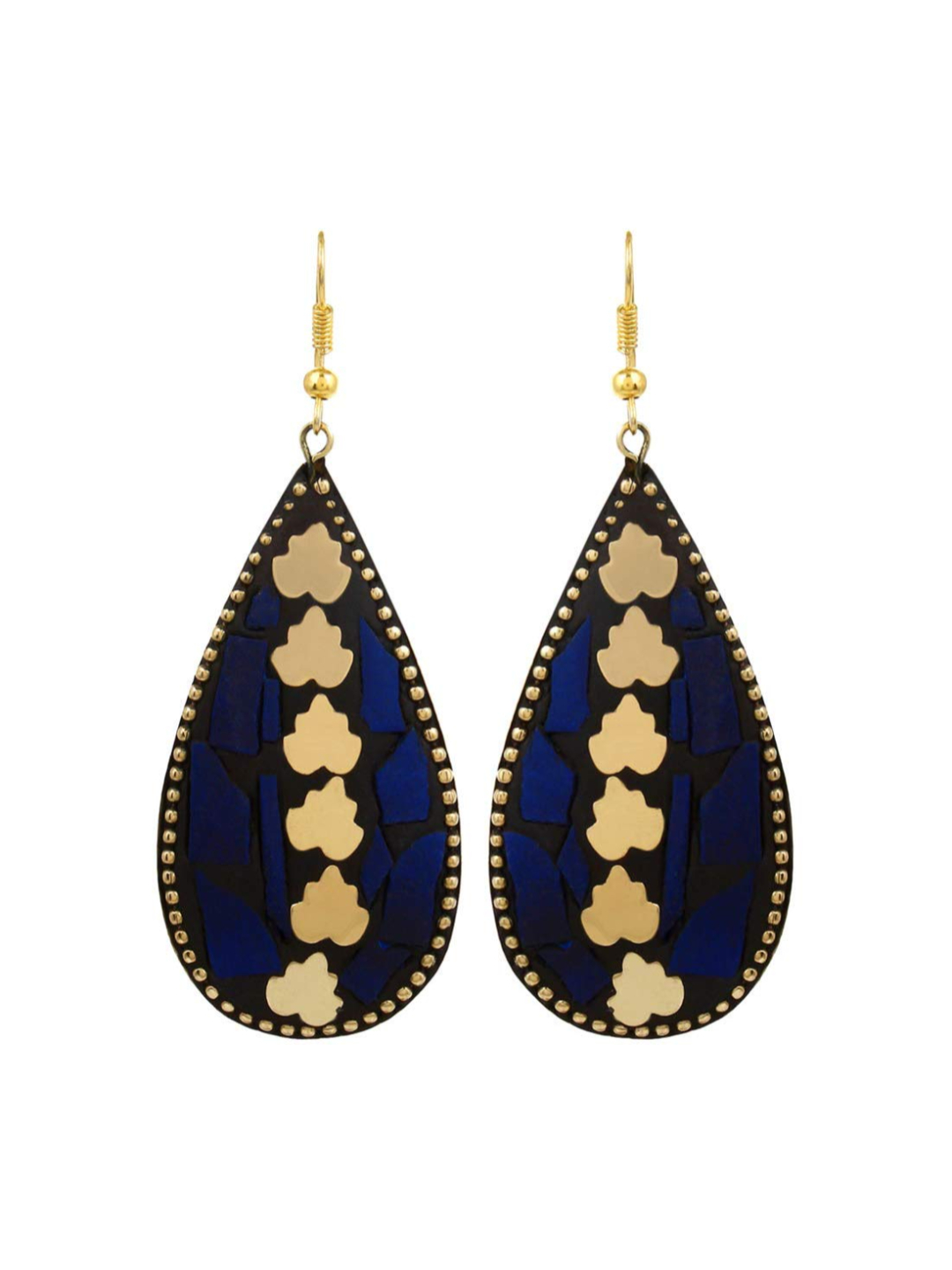 YouBella Stylish Afghani Tibetan Combo Jewellery Gold Plated Dangler Earrings for Women (Multi-colour) (YBEAR_32364)