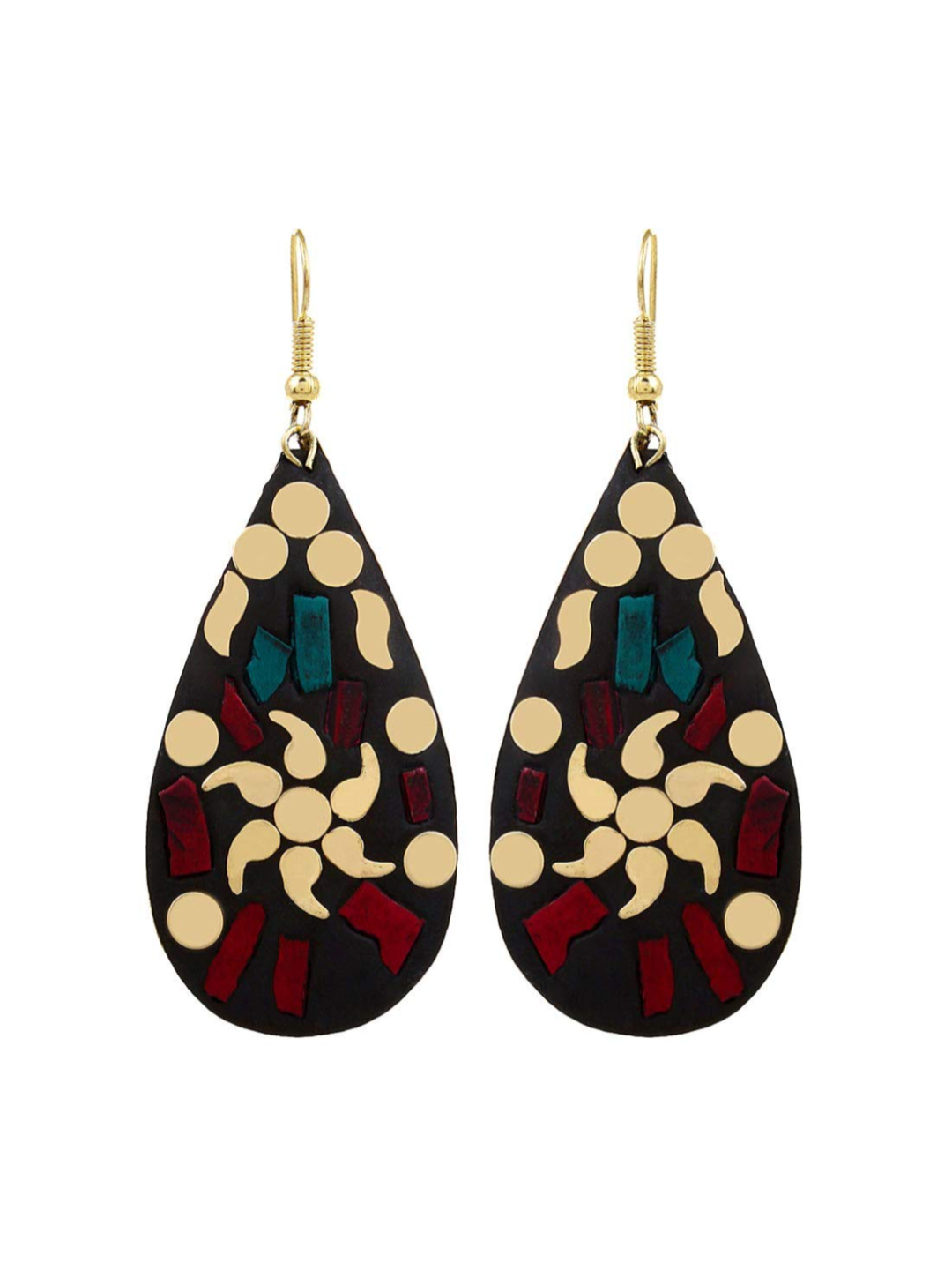 YouBella Jewellery Afghani Tibetan Earrings for Girls/Women (Combo of 3)
