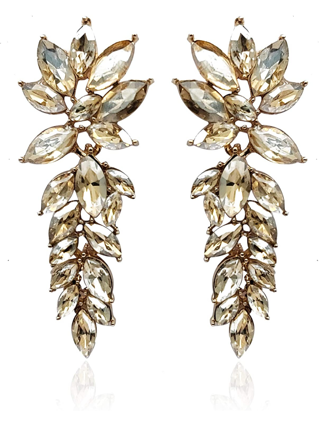 YouBella Jewellery Earrings for women Crystal Earrings for Girls and Women (Wine)