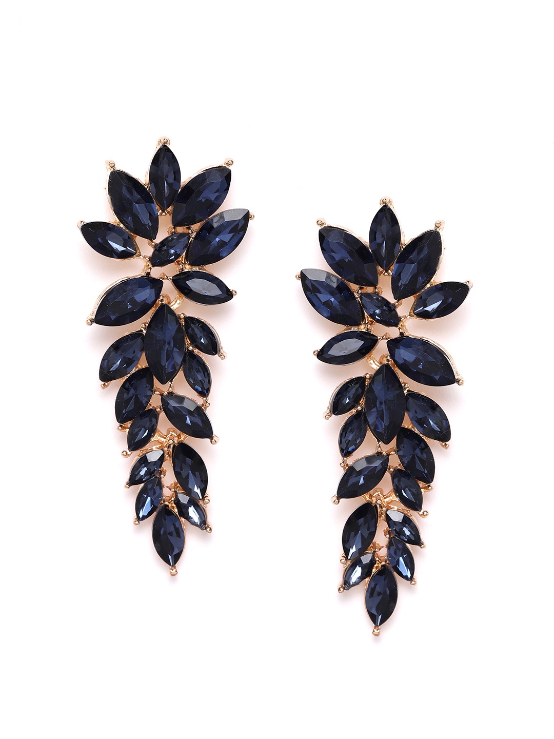 YouBella Jewellery Earrings for women Crystal Earrings for Girls and Women (Blue)
