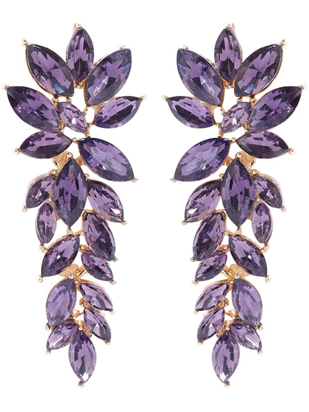 YouBella Gold Plated Crystal Dangler Earrings for Girl's and Women's