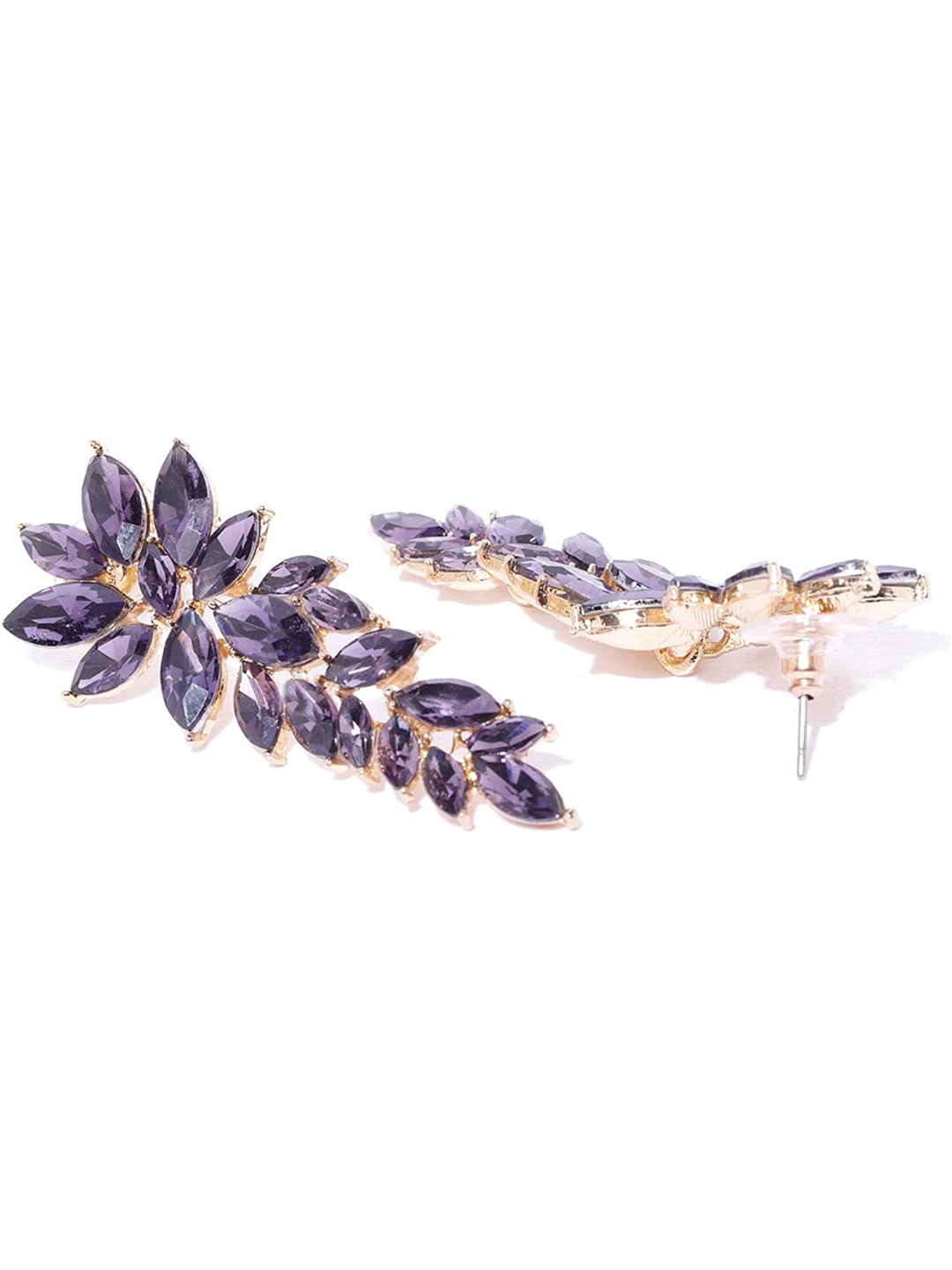 YouBella Gold Plated Crystal Dangler Earrings for Girl's and Women's