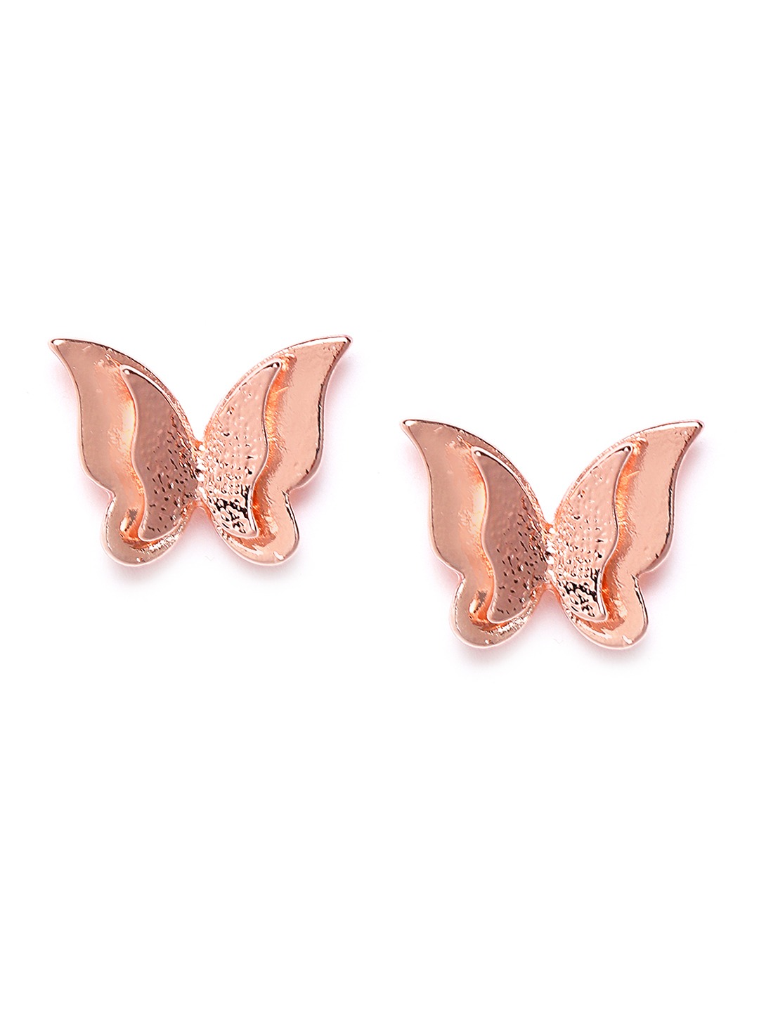 YouBella Stylish Latest Design Butterfly Jewellery Gold Plated Stud Earrings for Women (Golden) (YBEAR_32436)