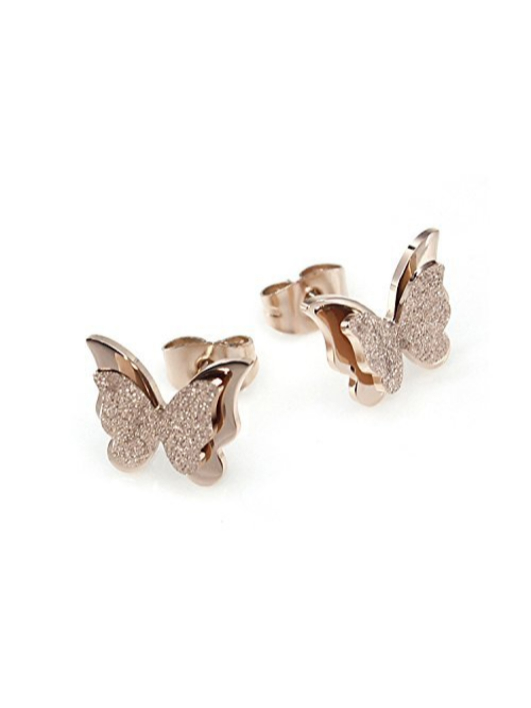 YouBella Stylish Latest Design Butterfly Jewellery Gold Plated Stud Earrings for Women (Golden) (YBEAR_32436)
