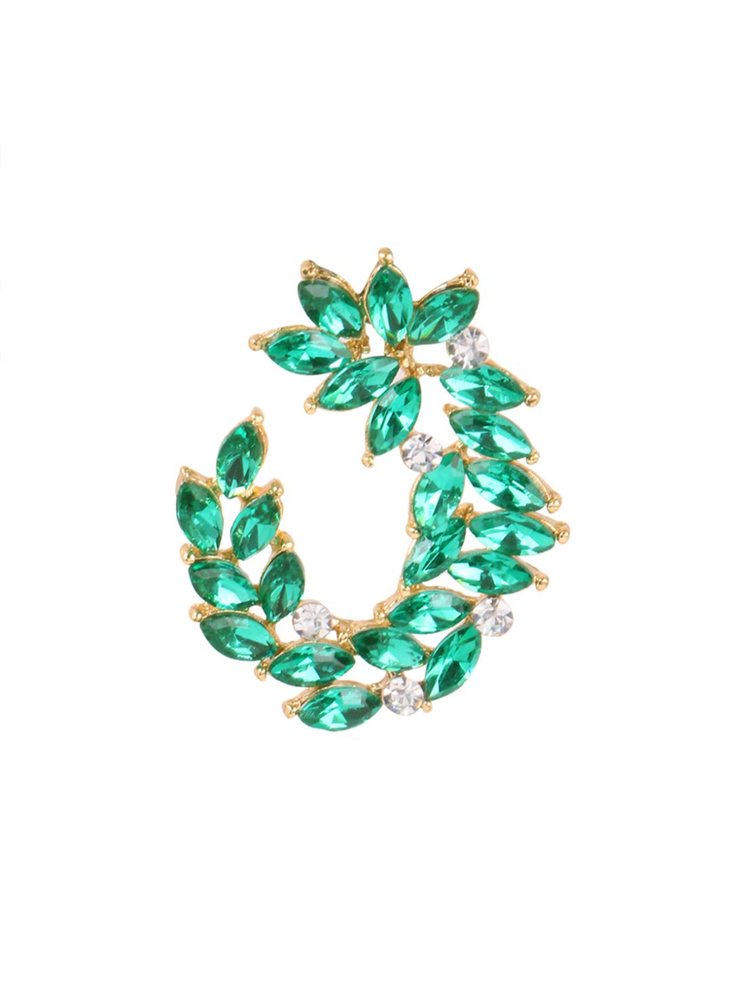 YouBella Jewellery Earings Crystal Earrings for Girls and Women (Green)