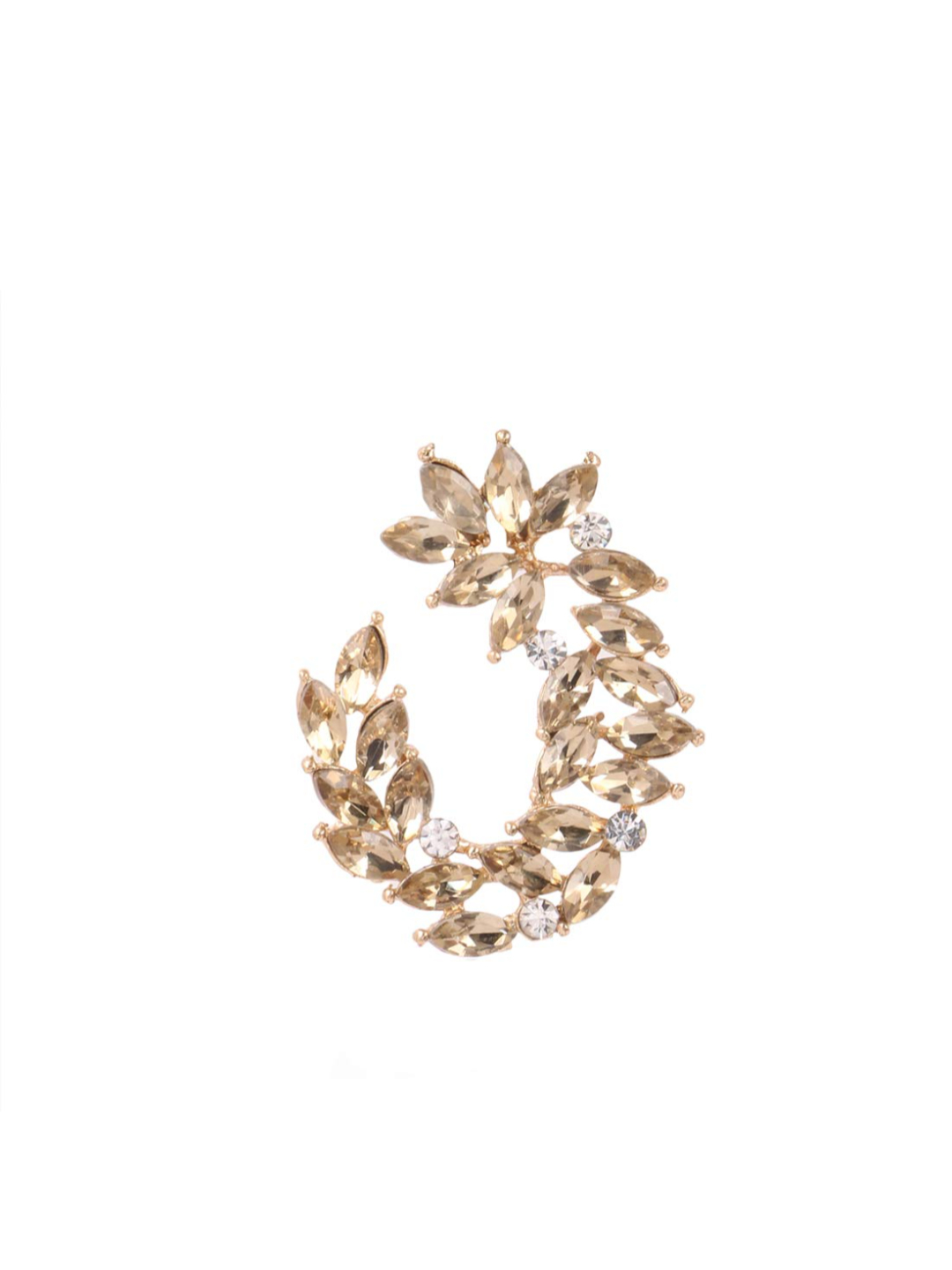 YouBella Jewellery Earings Crystal Earrings for Girls and Women (Brown)