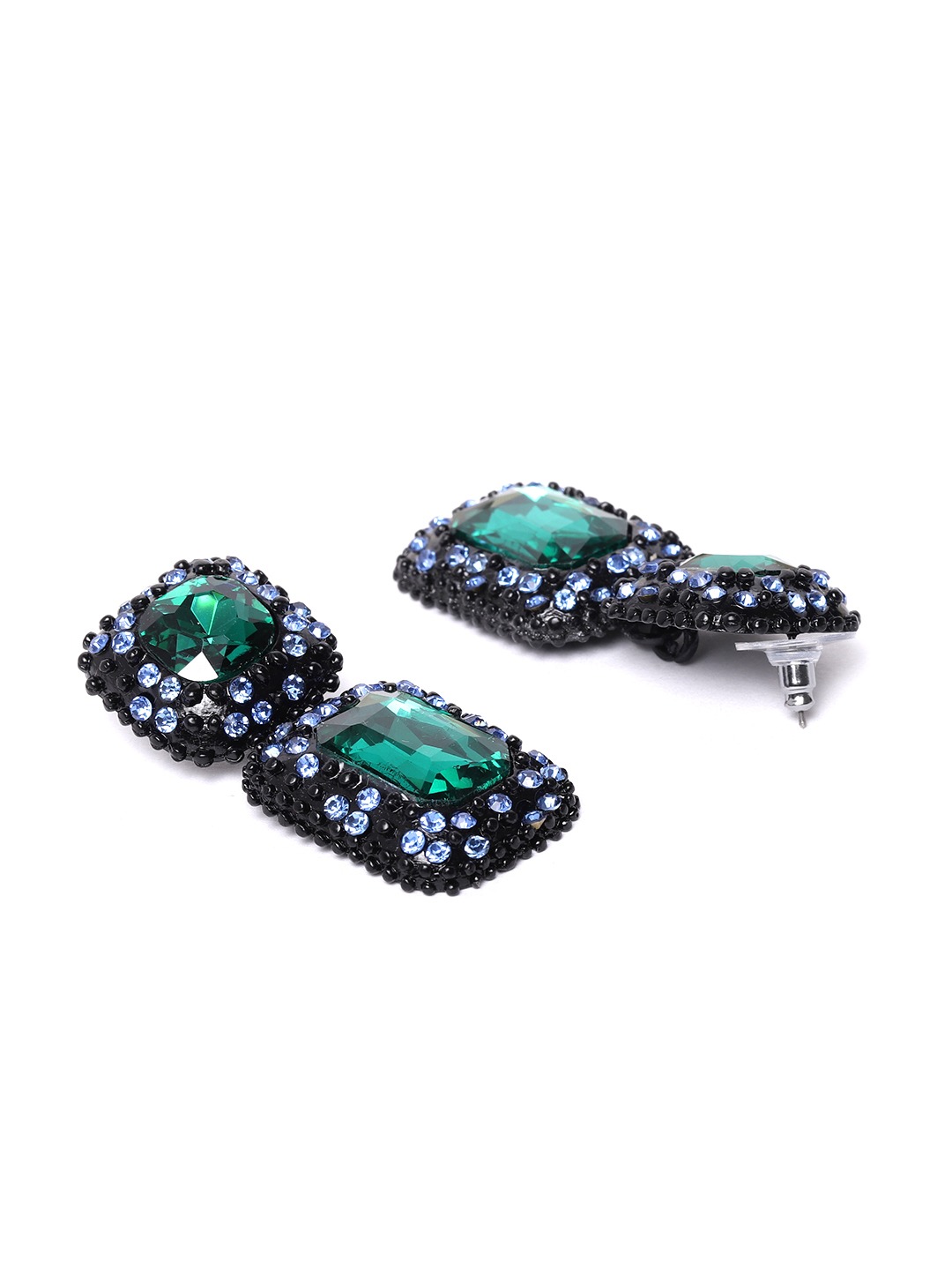 YouBella Jewellery Earrings for women Crystal Earrings for Girls and Women (Green)