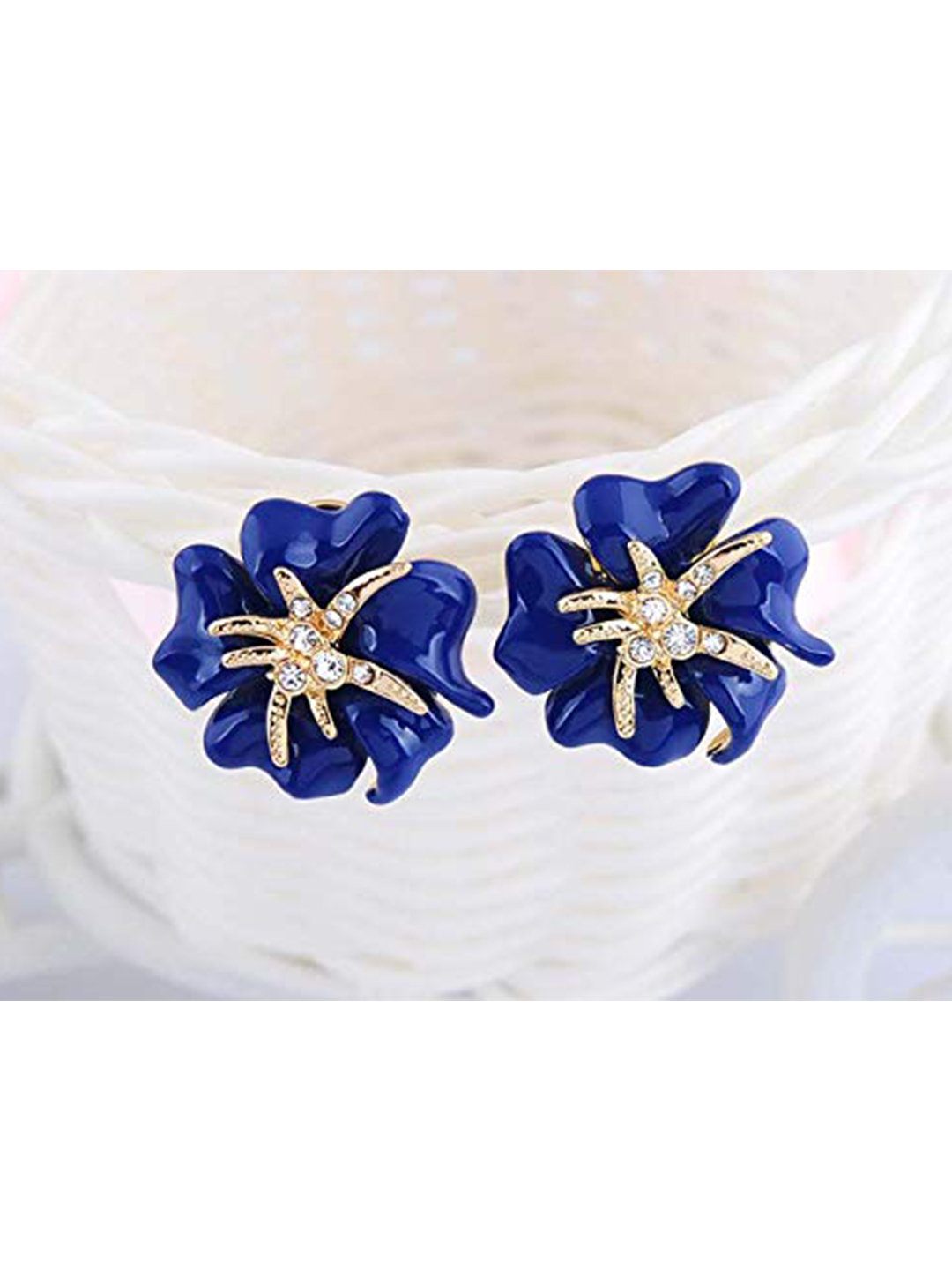 YouBella Jewellery Crystal Floral Earrings For Girls and Women