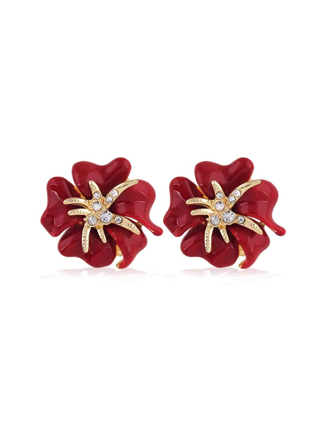 YouBella Jewellery Earrings for women Earrings for Girls and Women (Red)