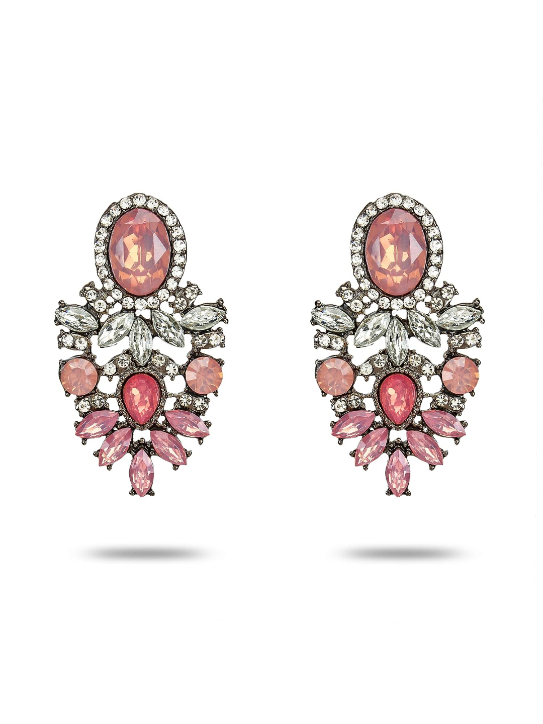 YouBella Jewellery Earrings for women stylish Resin Earrings for Girls and Women (Pink)