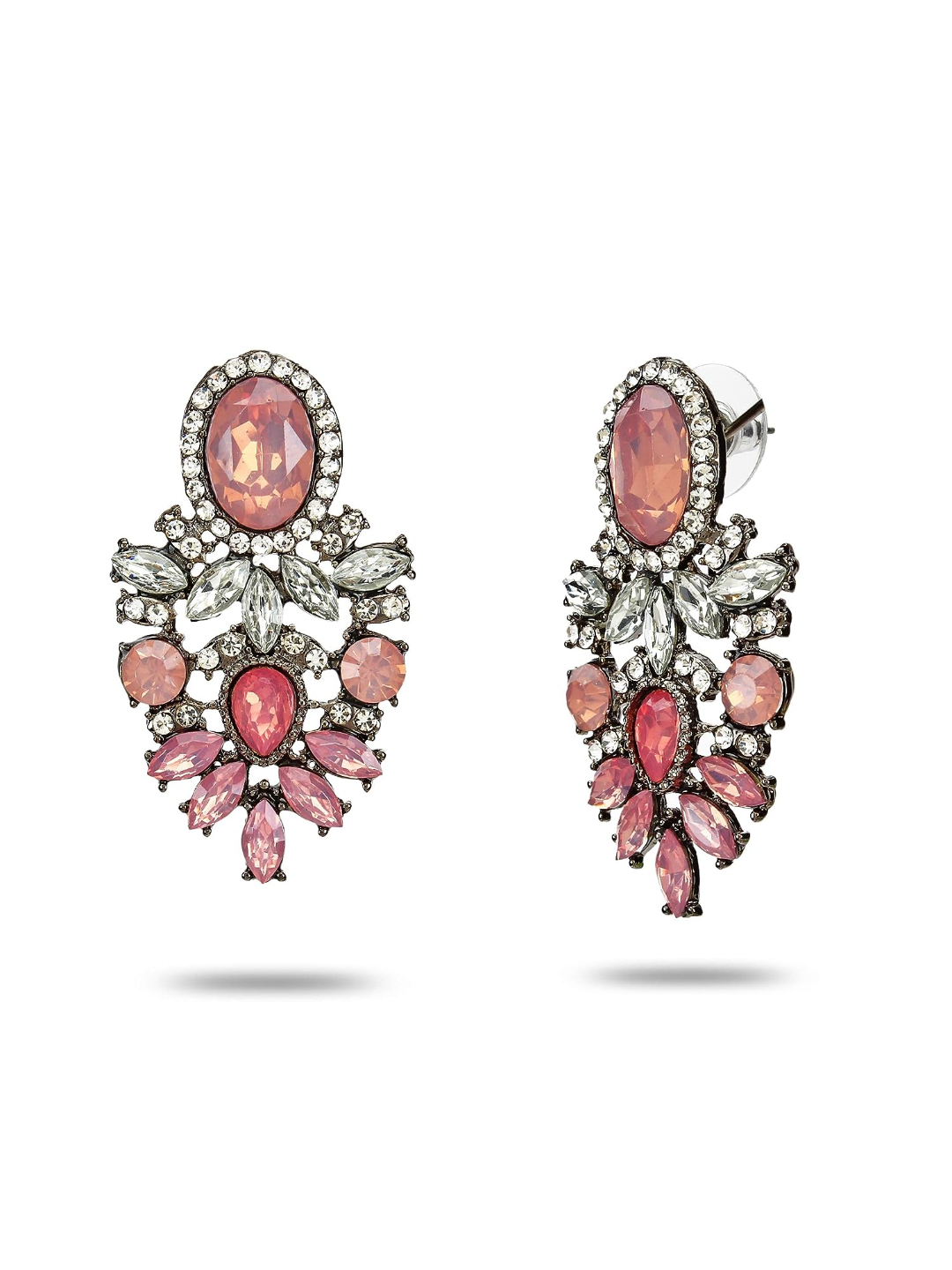 YouBella Jewellery Earrings for women stylish Resin Earrings for Girls and Women (Pink)