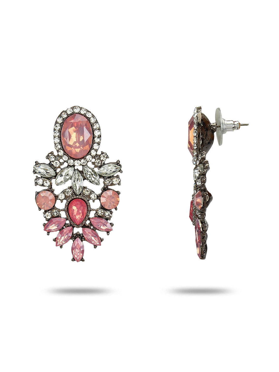 YouBella Jewellery Earrings for women stylish Resin Earrings for Girls and Women (Pink)