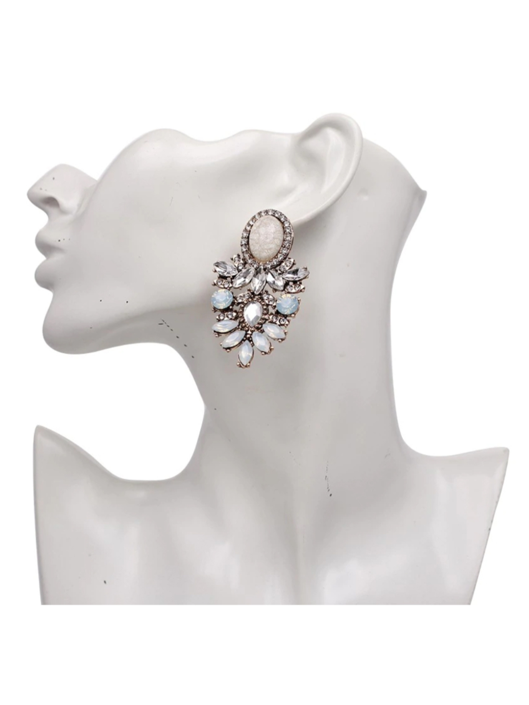 YouBella Jewellery Earrings for women Resin Earrings for Girls and Women (White)