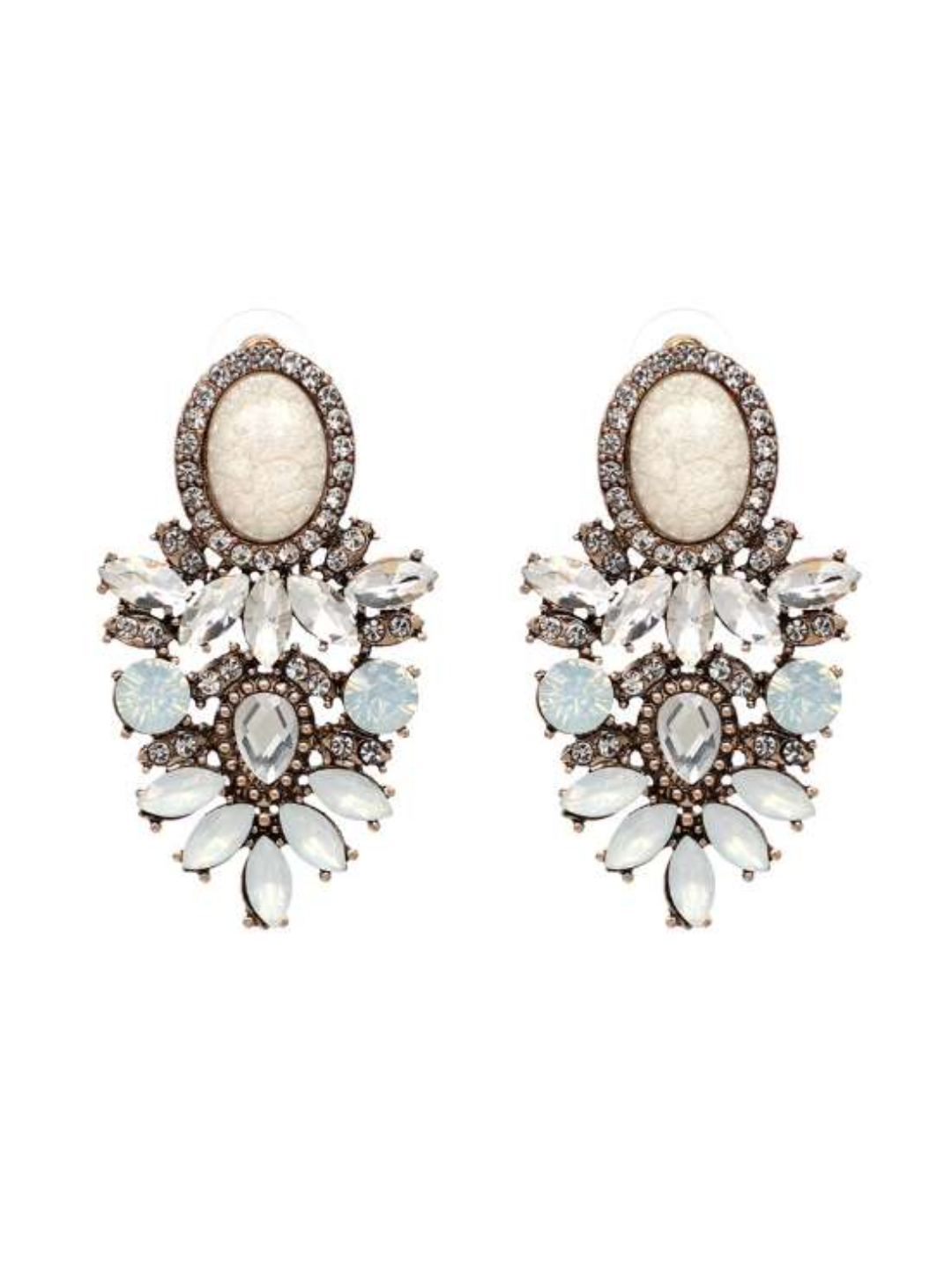 YouBella Jewellery Earrings for women Resin Earrings for Girls and Women (White)