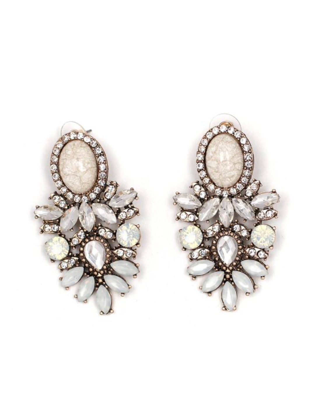 YouBella Jewellery Earrings for women Resin Earrings for Girls and Women (White)