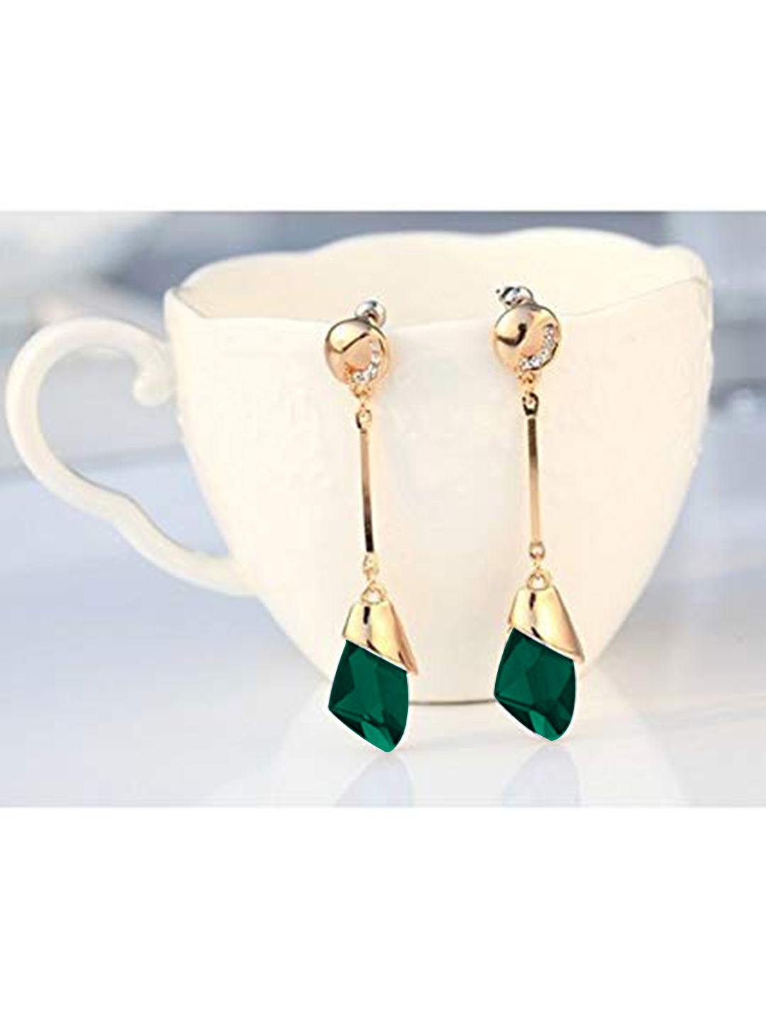 YouBella Jewellery Crystal Dangler Earrings for Girls and Women