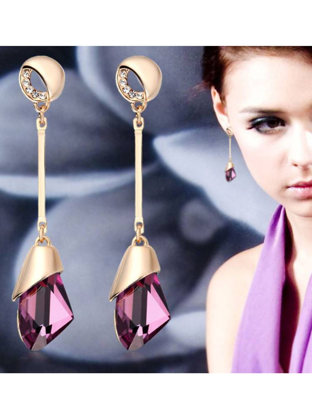 YouBella Jewellery Crystal Dangler Earrings for Girls and Women