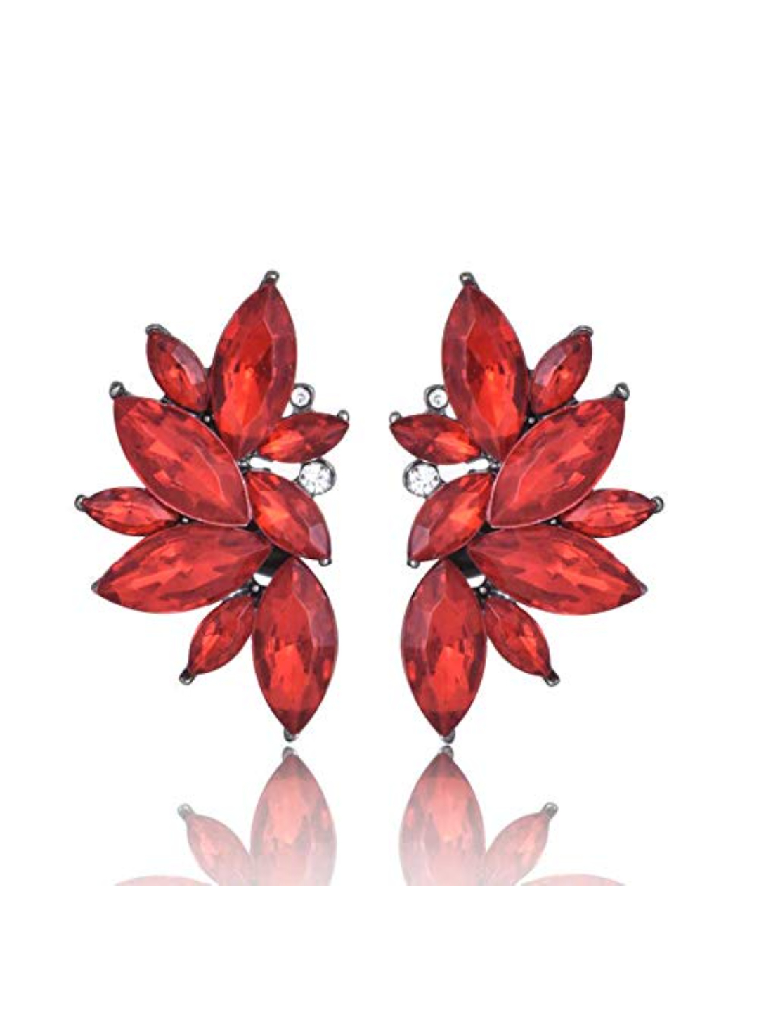YouBella Fashion Jewellery Earrings for Girls and Women (Red)