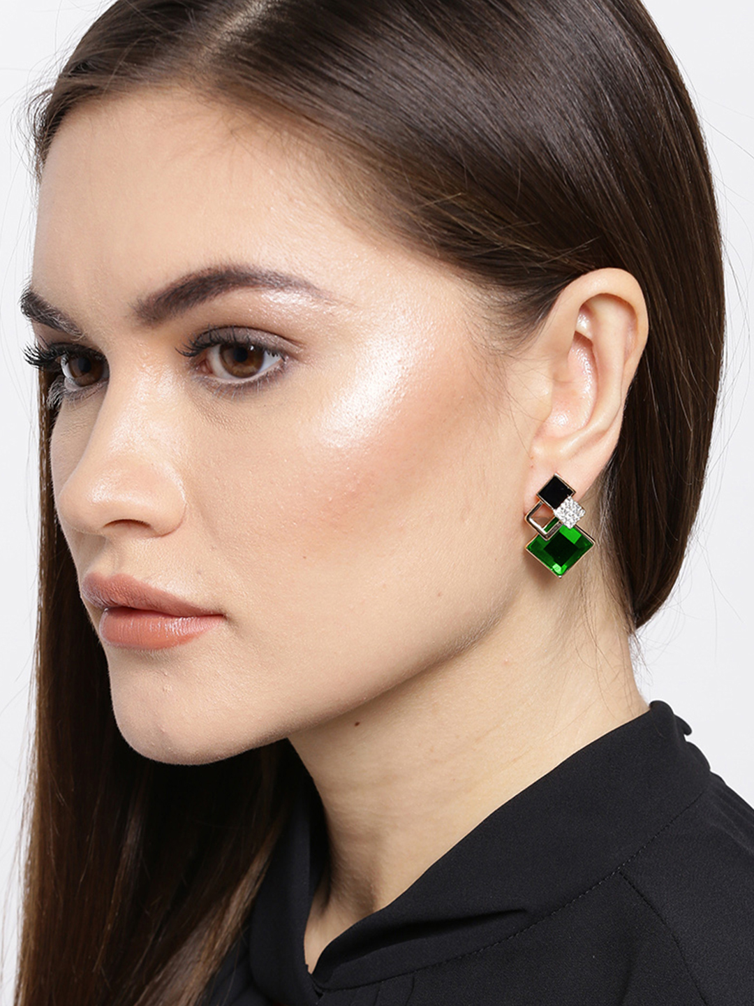 YouBella Fashion Jewellery Earrings for Girls and Women (Green)