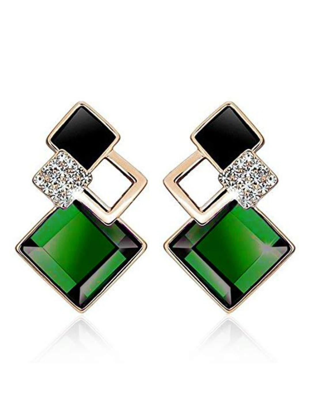 YouBella Fashion Jewellery Earrings for Girls and Women (Green)