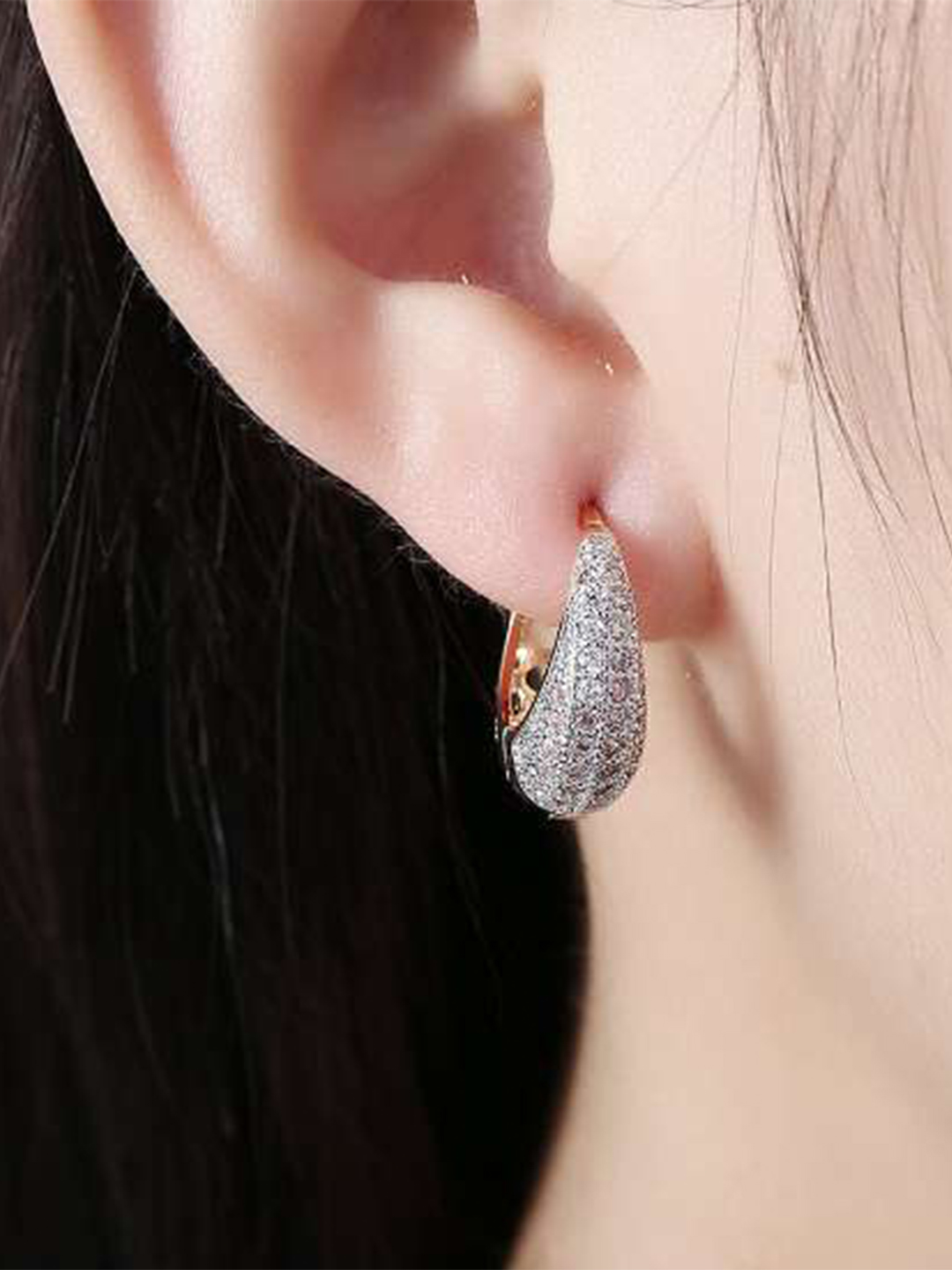 YouBella Crystal Gold Plated Jewellery stylish Latest Design Style 2 Gold Earrings for Girl's and Women's
