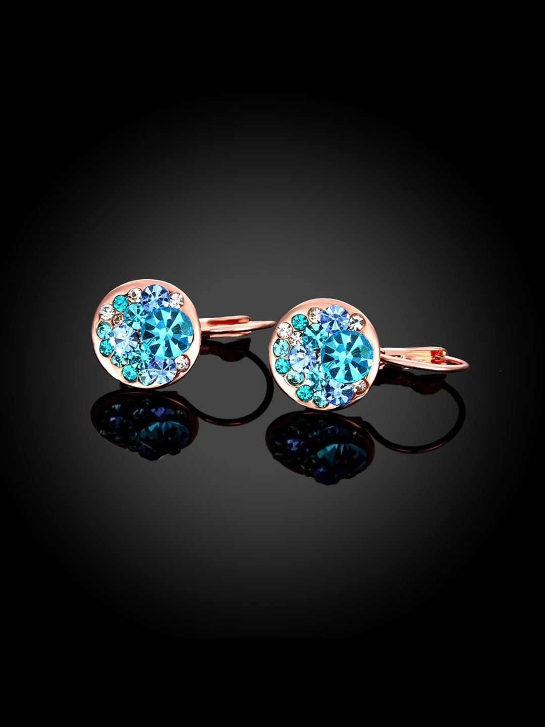 YouBella Jewellery Earrings for women Crystal Earrings for Girls and Women (Blue)