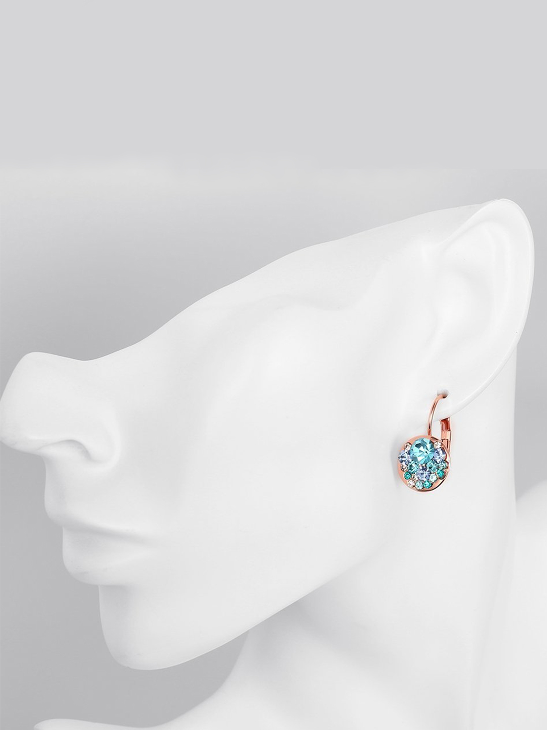 YouBella Jewellery Earrings for women Crystal Earrings for Girls and Women (Blue)