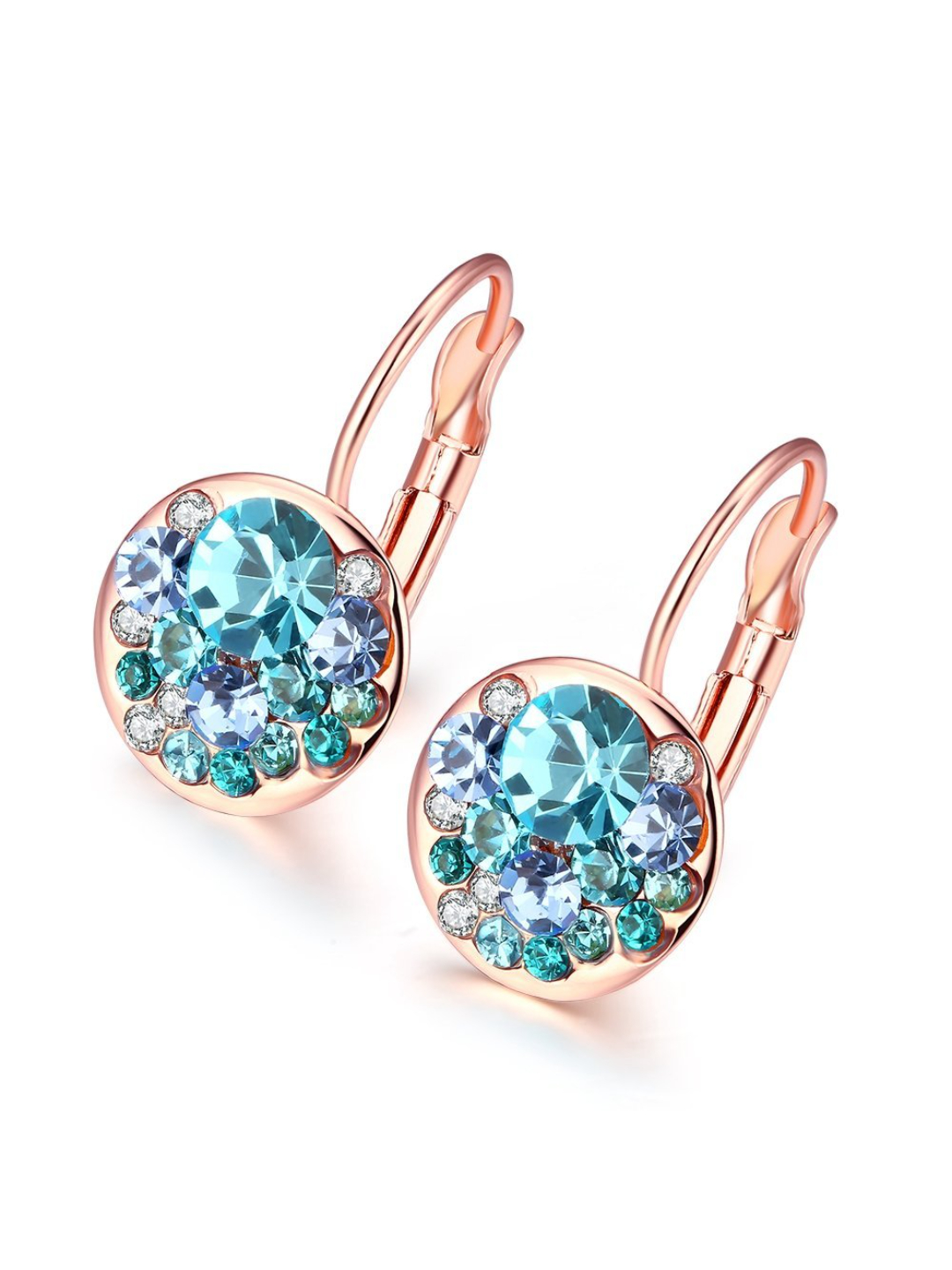 YouBella Jewellery Earrings for women Crystal Earrings for Girls and Women (Blue)