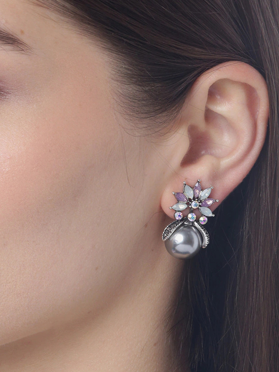YouBella Jewellery Earrings for women Crystal Stud Earrings for Girls and Women
