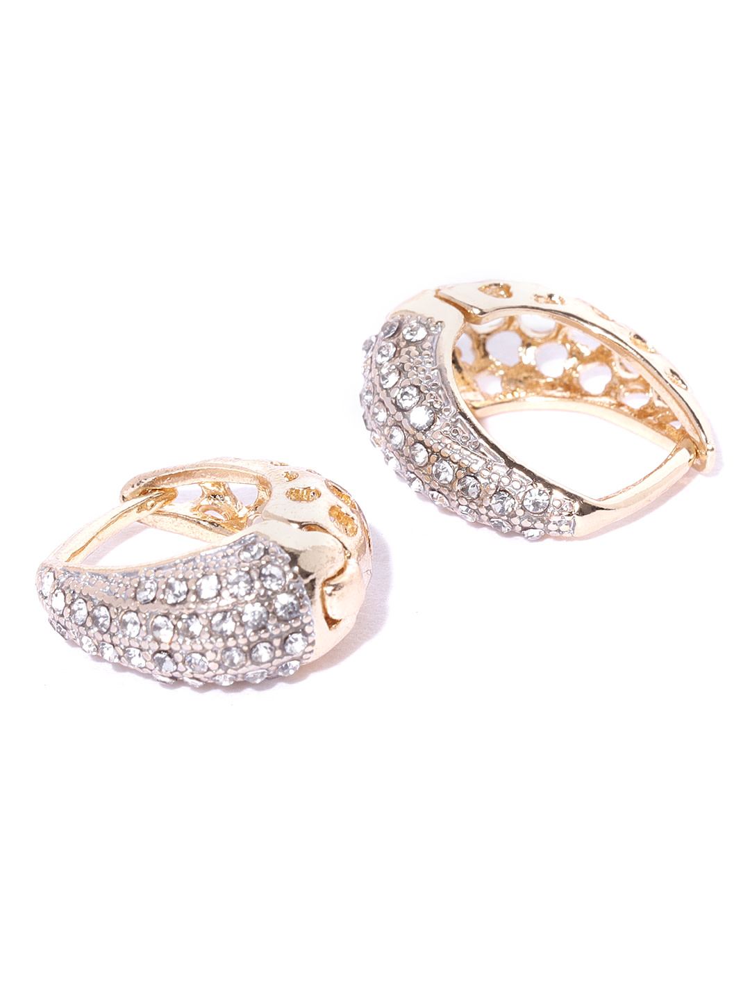 YouBella Gold-Plated Stone Contemporary Studs