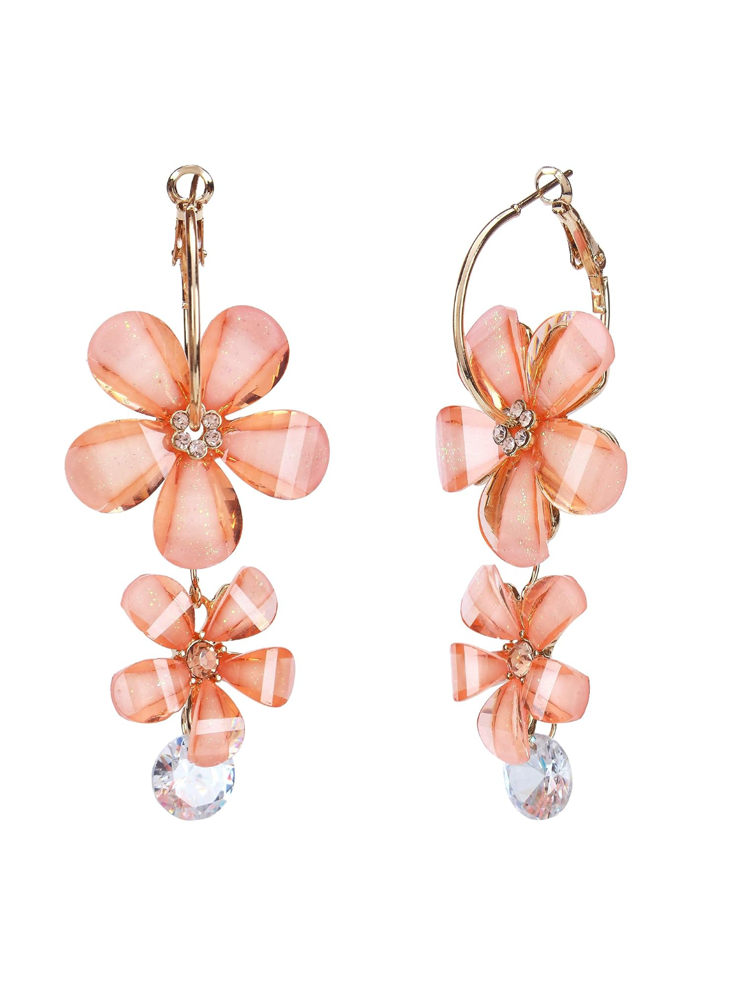 YouBella Jewellery Earings for women Crystal Earrings for Girls and Women (Brown)