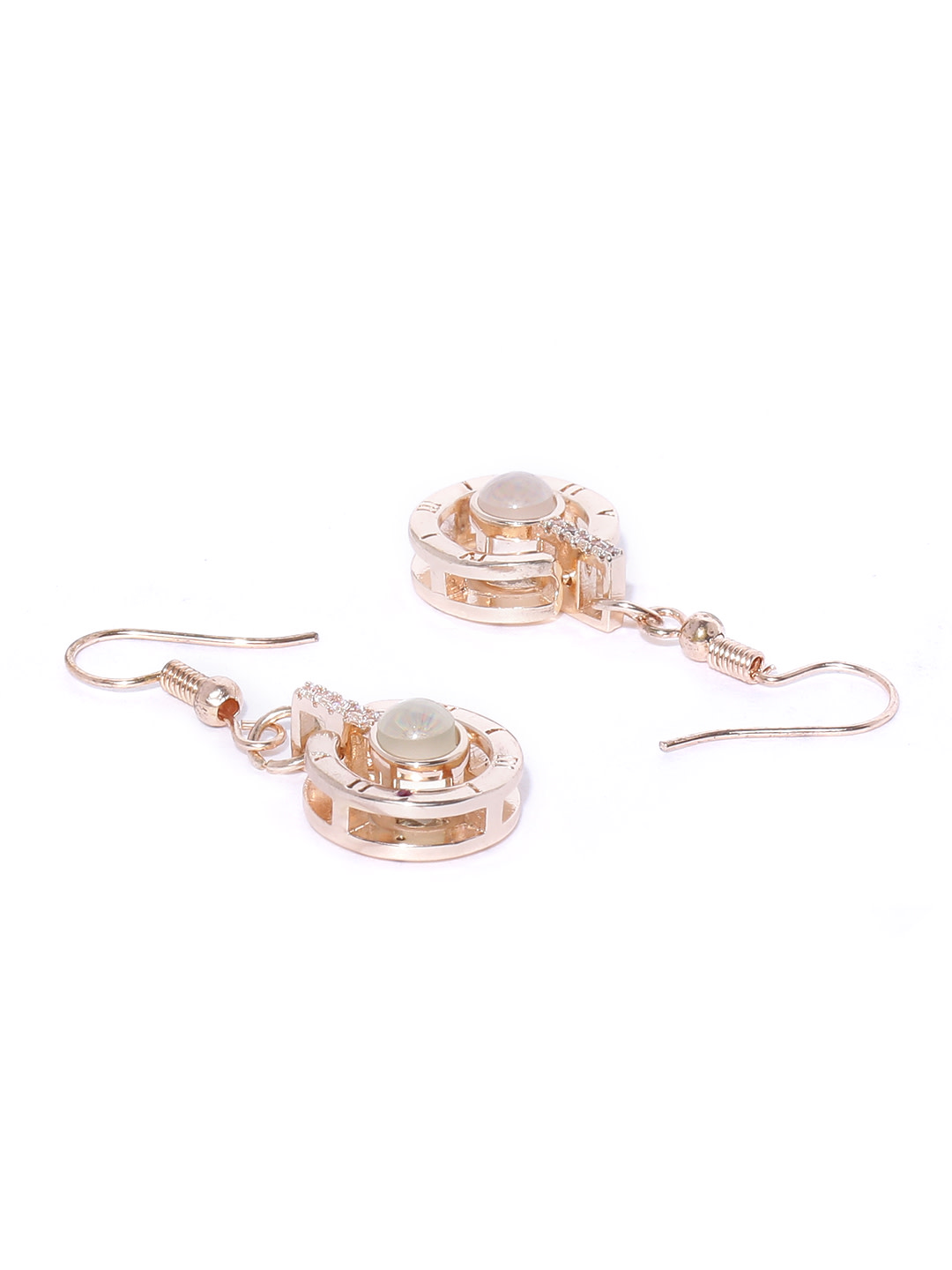 YouBella Jewellery Earings Rose Gold Crystal Earrings for Girls and Women