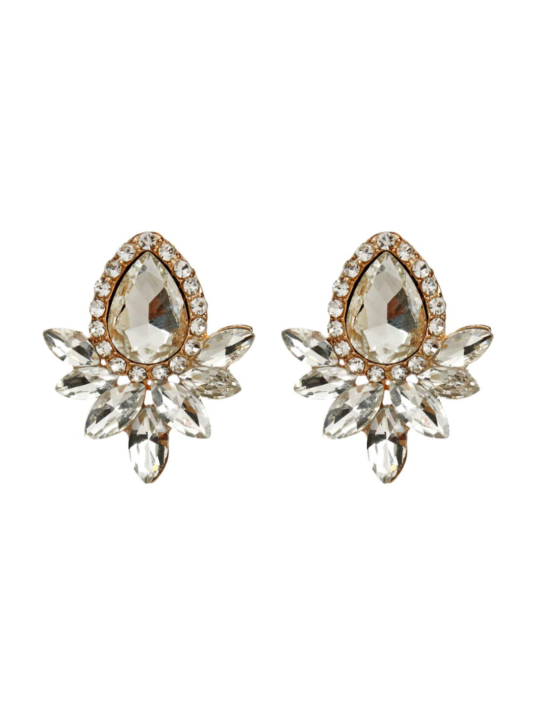 YouBella Jewellery Earings for women Crystal Earrings for Girls and Women (White)