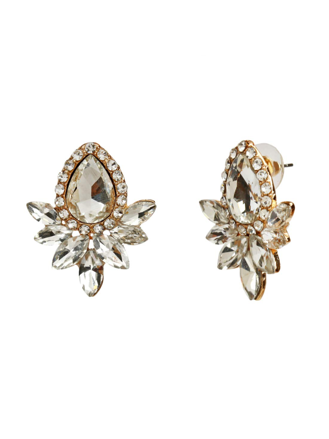 YouBella Jewellery Earings for women Crystal Earrings for Girls and Women (White)