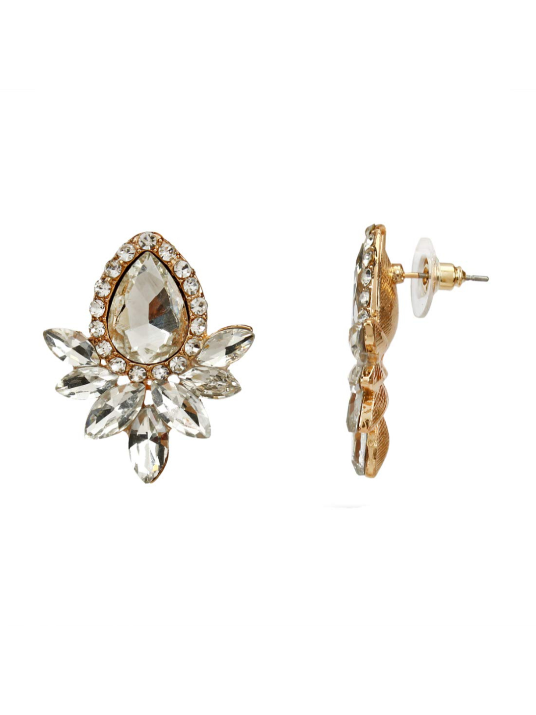 YouBella Jewellery Earings for women Crystal Earrings for Girls and Women (White)