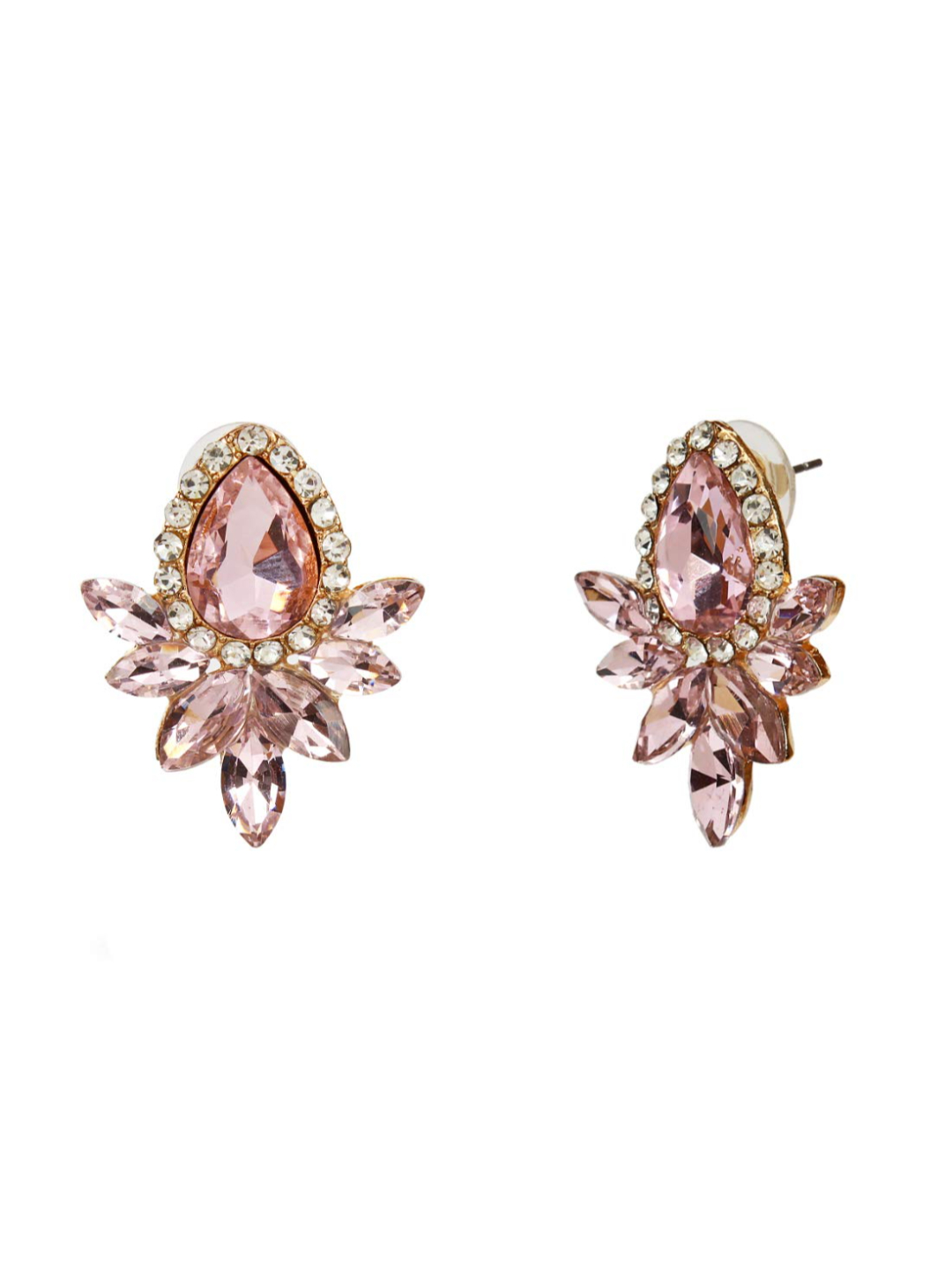 YouBella Jewellery Earings for women Crystal Earrings for Girls and Women (Pink)
