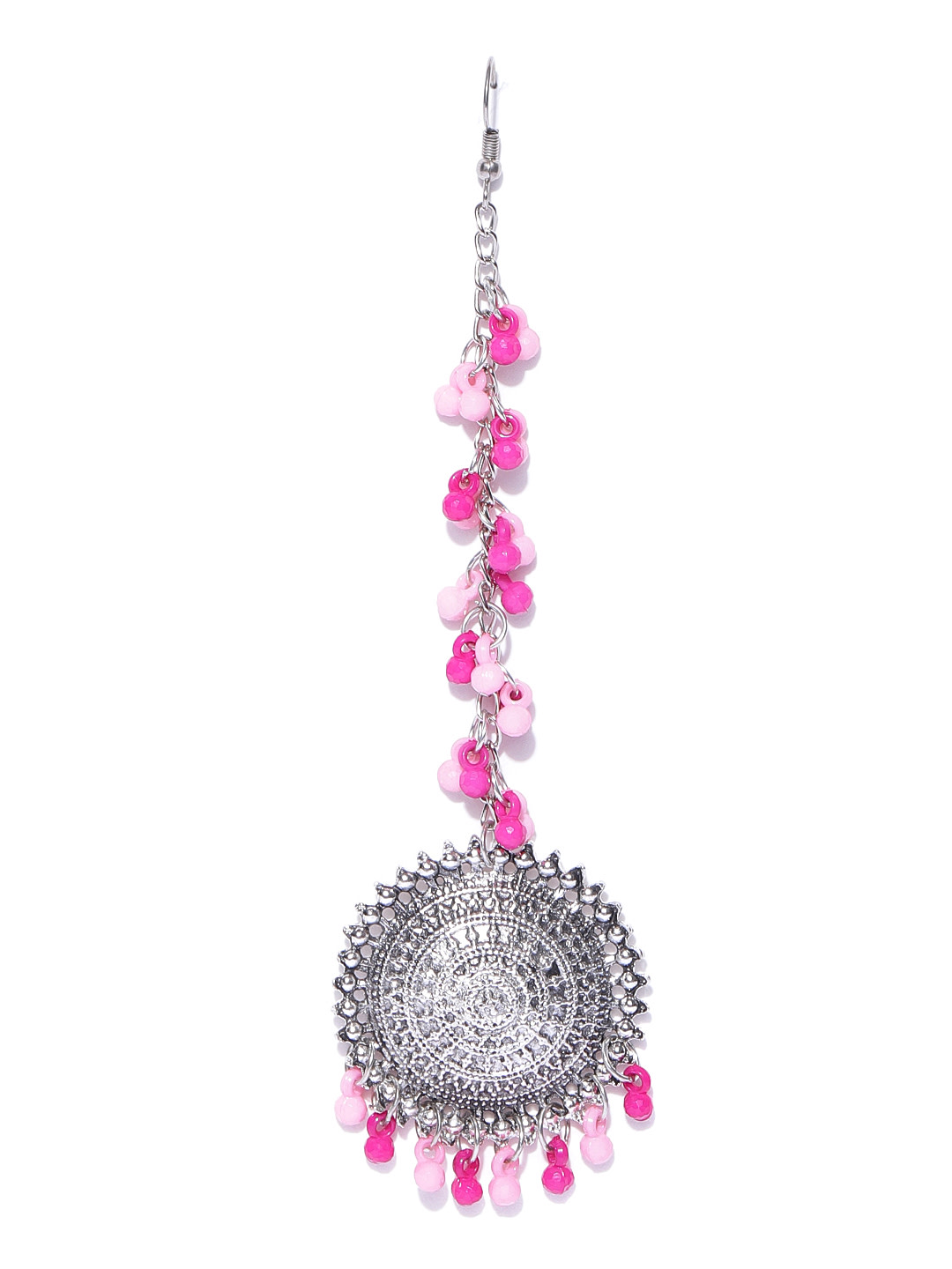 YouBella Earrings for Women Jewellery Earrings Afghani Kashmiri Tribal Jhumka earrings ear rings for Girls and Women (PINK)