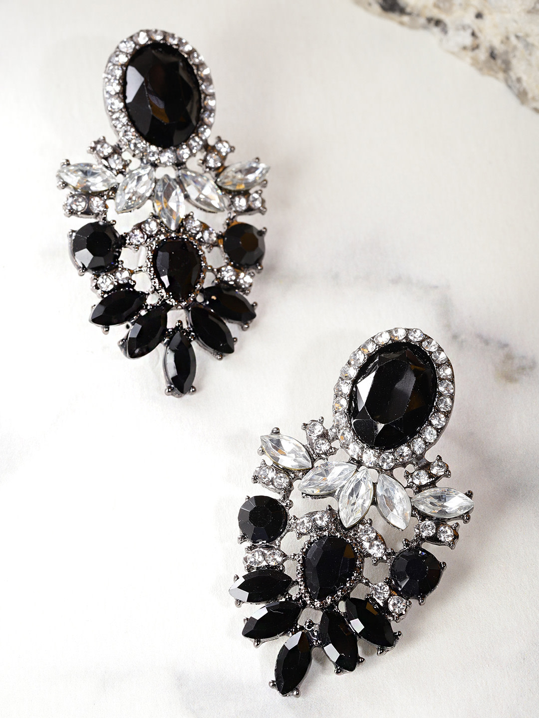 YouBella Jewellery Earings for women Resin Earrings for Girls and Women (Black)