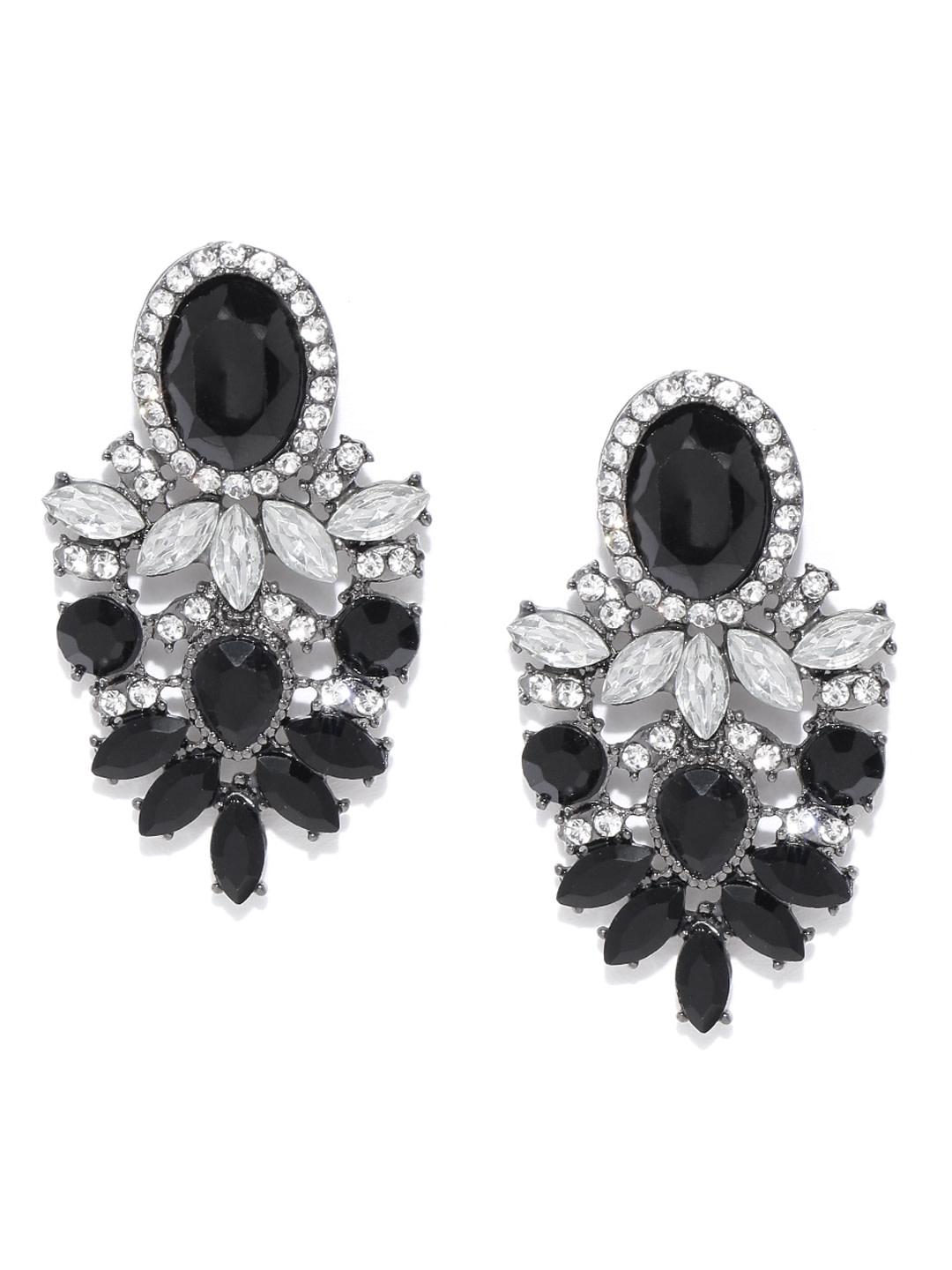 YouBella Jewellery Earings for women Resin Earrings for Girls and Women (Black)