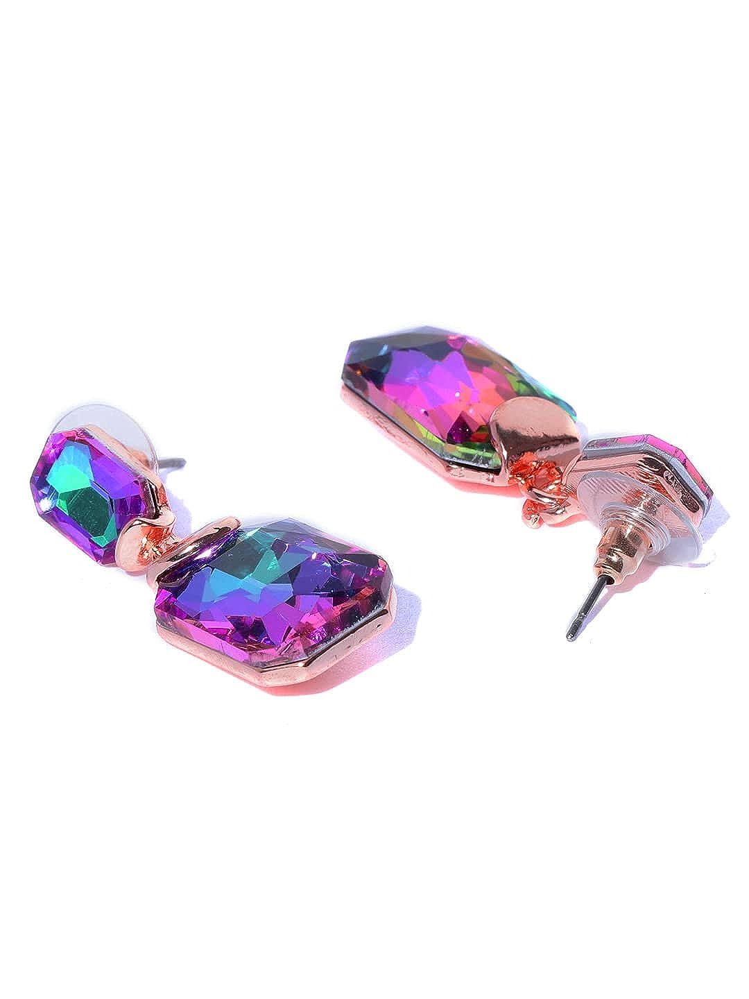 YouBella Jewellery Earrings for women Crystal Earrings for Girls and Women (Green)