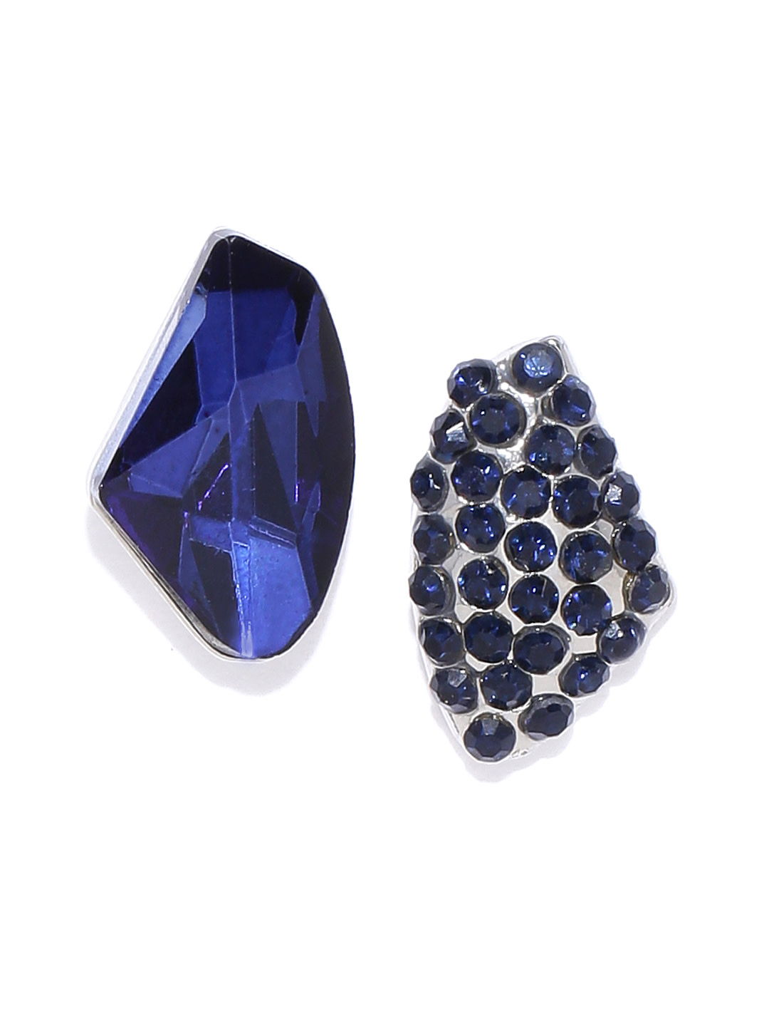 YouBella Jewellery Earrings for women Crystal Earrings for Girls and Women (Dark Blue)